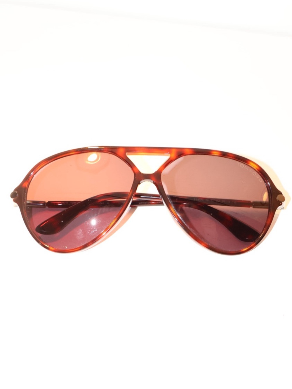 Tom Ford Tortoise Frame Leopold Aviators